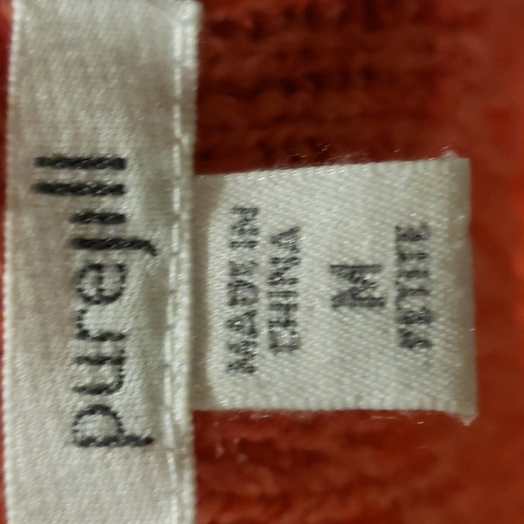 J jill purejill salmon pink vneck textured sweater - Picture 6 of 7